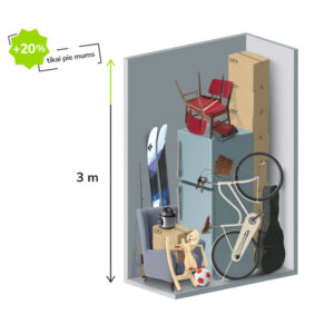 2 m2 self-storage unit