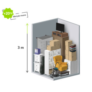 4 m2 mantu glabātuve