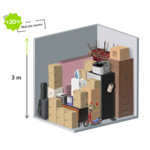 7 m2 mantu glabātuve