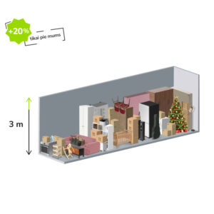 9 m2 mantu glabātuve